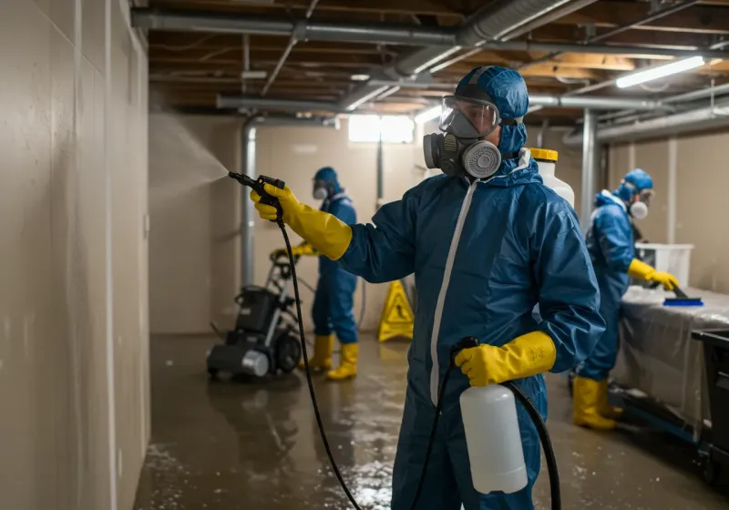 Basement Sanitization and Antimicrobial Treatment process in Monroe County, AR